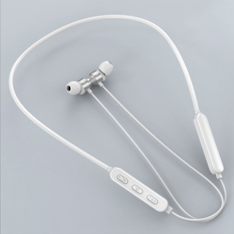 Tai nghe thể thao Bluetooth 5.1 đeo cổ dây tròn có chức năng từ tính, Màu đen, Đỏ, Trắng
