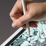 4 cái nắp đầu bút chống trượt, không gây tiếng ồn, chống mài mòn cho Apple Pencil 1 / 2, màu xanh đậm, xanh bạc hà, trong suốt, trắng