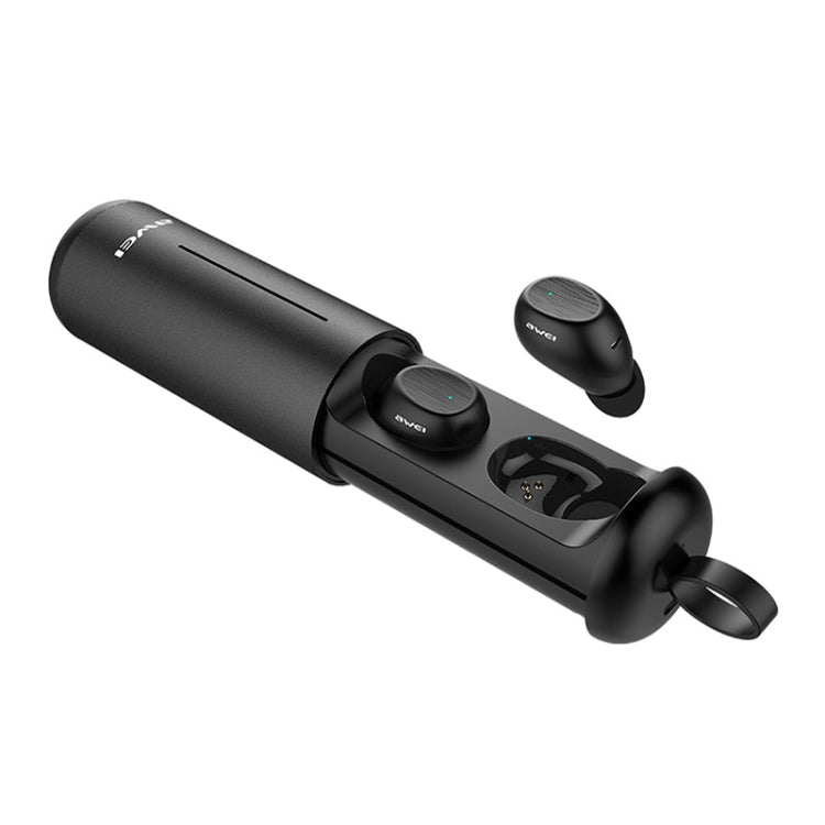 Tai nghe thể thao không dây thực sự awei T55 TWS Bluetooth V5.0 kèm hộp sạc di động