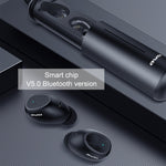 Tai nghe thể thao không dây thực sự awei T55 TWS Bluetooth V5.0 kèm hộp sạc di động