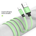 Cáp sạc đồng bộ dữ liệu thu gọn 3 trong 1 USB sang USB-C / Type-C + 8Pin + Micro USB silicone lỏng 3.5A