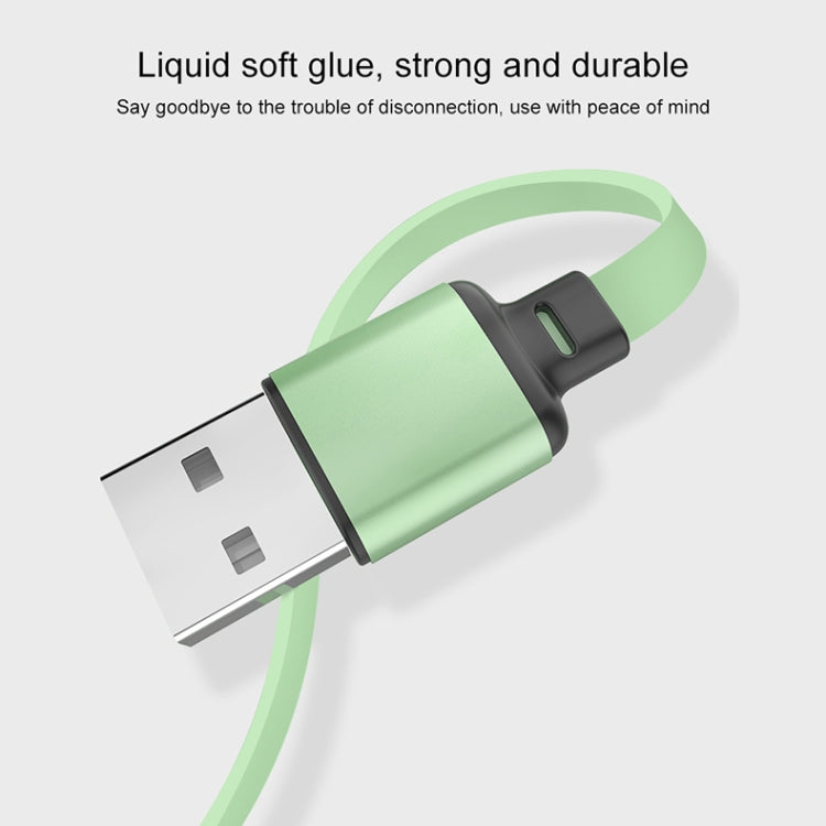 Cáp sạc đồng bộ dữ liệu thu gọn 3 trong 1 USB sang USB-C / Type-C + 8Pin + Micro USB silicone lỏng 3.5A