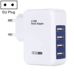Bộ sạc tường du lịch 4 cổng USB 15.5W 5V 3.1A, phích cắm EU, HT-CD03