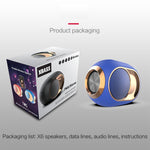 Loa Bluetooth không dây chống nước ngoài trời X6 TWS 5W, hỗ trợ rảnh tay / USB / AUX / thẻ TF