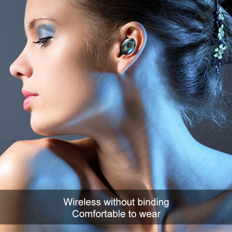 Tai nghe Bluetooth stereo không dây hai bên M7 TWS V5.0 kèm hộp sạc và màn hình kỹ thuật số