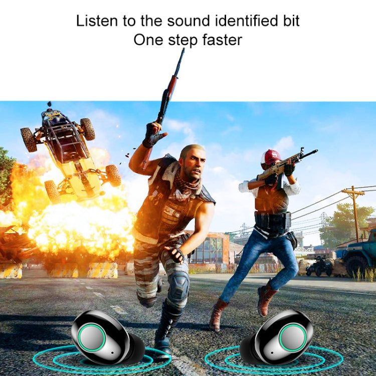 Tai nghe Bluetooth stereo không dây hai bên M7 TWS V5.0 kèm hộp sạc và màn hình kỹ thuật số