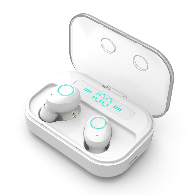 Tai nghe Bluetooth stereo không dây hai bên M7 TWS V5.0 kèm hộp sạc và màn hình kỹ thuật số
