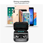 Tai nghe Bluetooth stereo không dây hai bên X7 TWS V5.0 kèm hộp sạc và màn hình kỹ thuật số