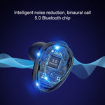 Tai nghe Bluetooth stereo không dây hai bên X7 TWS V5.0 kèm hộp sạc và màn hình kỹ thuật số