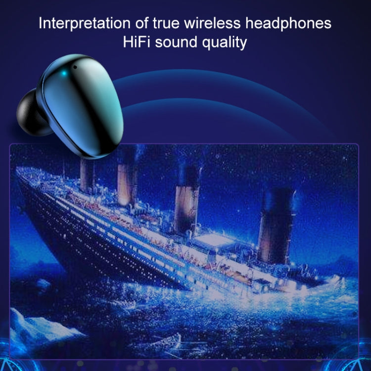 Tai nghe Bluetooth stereo không dây hai bên X7 TWS V5.0 kèm hộp sạc và màn hình kỹ thuật số