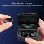 Tai nghe Bluetooth stereo không dây hai bên X7 TWS V5.0 kèm hộp sạc và màn hình kỹ thuật số