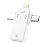 Bộ chuyển đổi OTG USB 2.0 sang 8 Pin + USB-C / Type-C + Micro USB