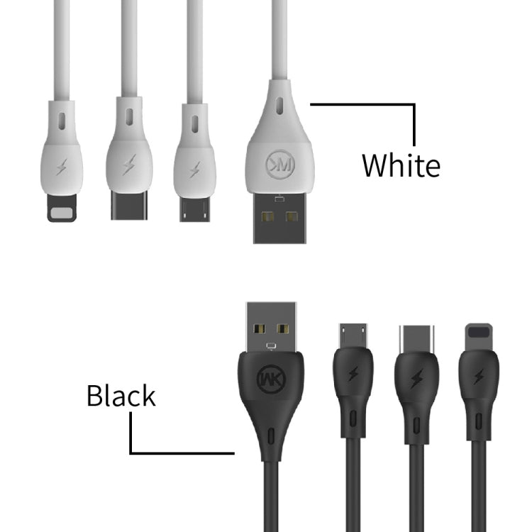 Cáp Sạc Đồng Bộ Dữ Liệu USB Chuẩn Tốc Độ Cao WK WDC-072 1m 2.1A Đầu 8 Pin