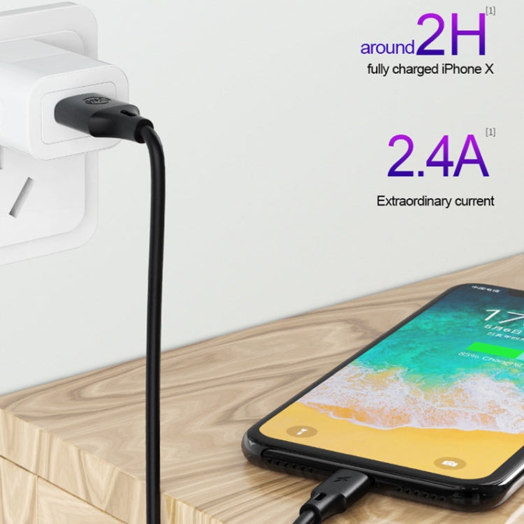 Cáp sạc đồng bộ dữ liệu tốc độ đầy đủ WK WDC-092 3m 2.4A Max Output dòng Pro USB sang 8 Pin, 3m 8 Pin