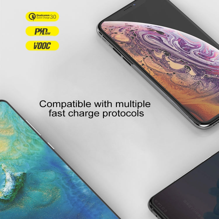Bộ sạc du lịch sạc nhanh awei C-980 18W PD USB-C / Type-C + QC 3.0, phích cắm EU