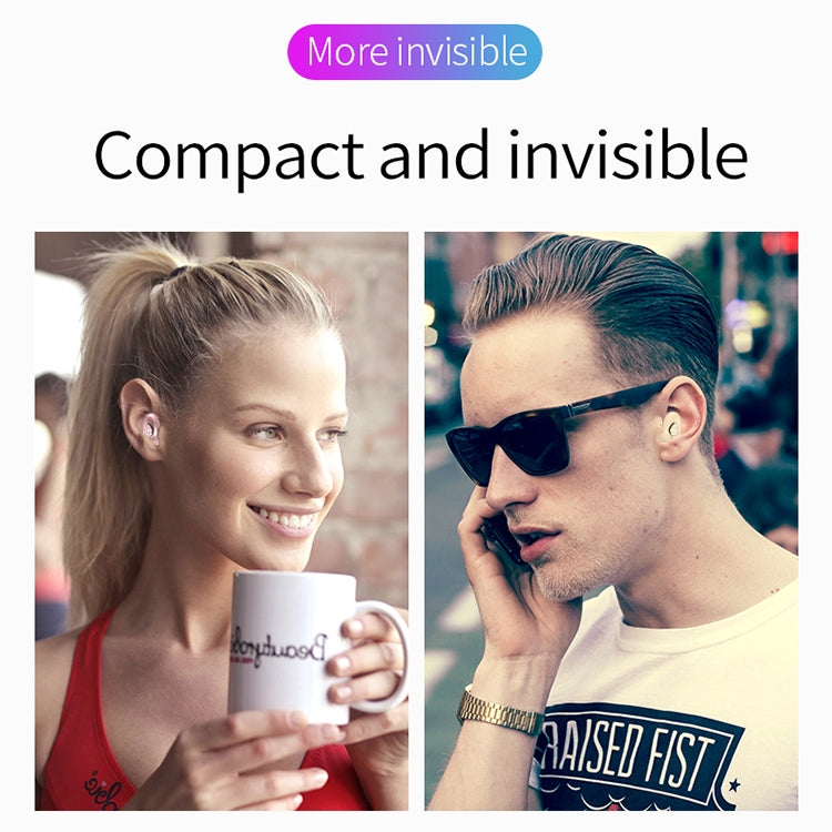 YX01 Tai nghe Bluetooth không dây chống mồ hôi Bluetooth 4.1, Hỗ trợ kết nối nhớ & Gọi HD, Màu đen, Màu da, Vàng hồng, Bạc, Trắng