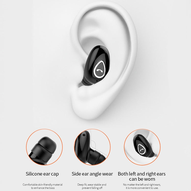 YX01 Tai nghe Bluetooth không dây chống mồ hôi Bluetooth 4.1, Hỗ trợ kết nối nhớ & Gọi HD, Màu đen, Màu da, Vàng hồng, Bạc, Trắng