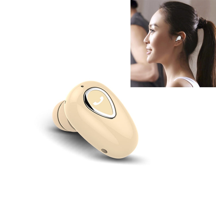 YX01 Tai nghe Bluetooth không dây chống mồ hôi Bluetooth 4.1, Hỗ trợ kết nối nhớ & Gọi HD, Màu đen, Màu da, Vàng hồng, Bạc, Trắng