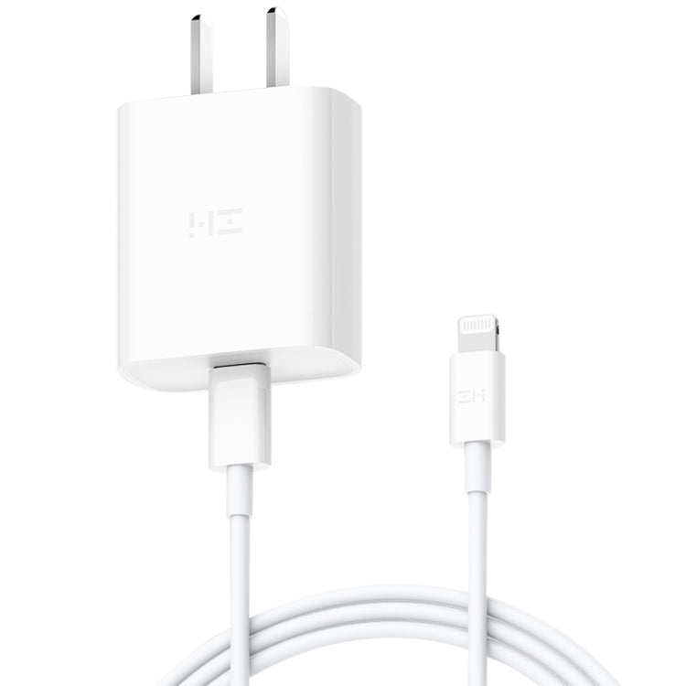 Bộ sạc nhanh chính hãng Xiaomi Youpin ZMI 20W kèm cáp sạc Type-C / USB-C sang 8 pin, phích cắm US