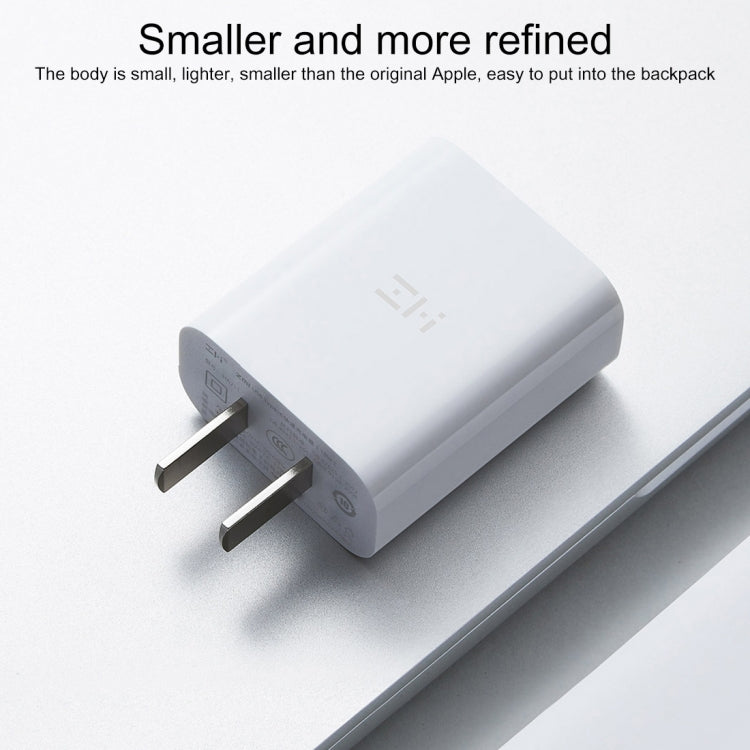 Bộ sạc nhanh chính hãng Xiaomi Youpin ZMI 20W kèm cáp sạc Type-C / USB-C sang 8 pin, phích cắm US