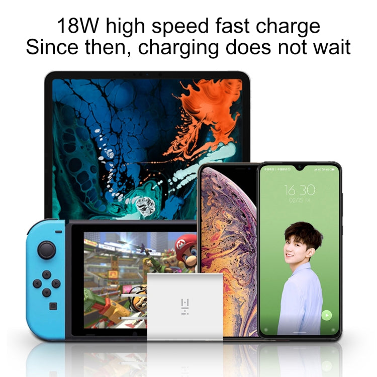 Bộ sạc nhanh chính hãng Xiaomi Youpin ZMI 20W kèm cáp sạc Type-C / USB-C sang 8 pin, phích cắm US