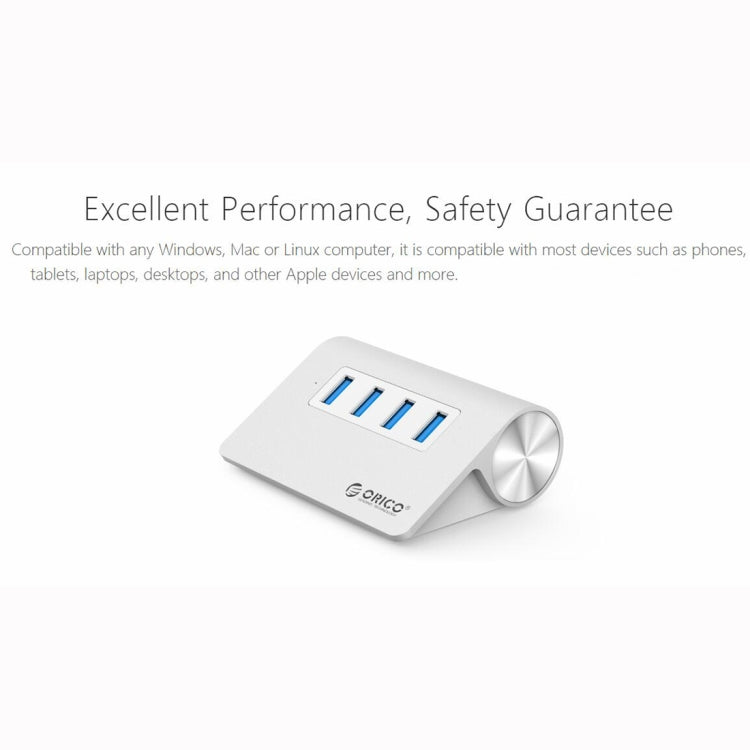 Bộ chia HUB ORICO M3H4-V1 hợp kim nhôm 4 cổng USB 3.0, M3H4-V1