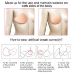 AS5 Spiral Shape Postoperative Rehabilitation Fake Breasts Silicone Breast Pad Nipple Cover 350g/Left, 350g/Left