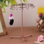 Giá trưng bày lưu trữ trang sức vòng cổ khăn quàng cổ xoay phong cách retro