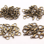1000 chiếc móc khóa tôm hùm hợp kim chất lượng cao phụ kiện trang sức DIY 12mm, 1000 chiếc