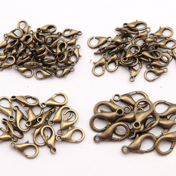 1000 chiếc móc khóa tôm hùm hợp kim chất lượng cao phụ kiện trang sức DIY 12mm, 1000 chiếc