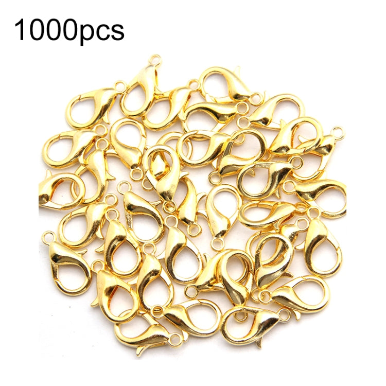 1000 chiếc móc khóa tôm hùm hợp kim chất lượng cao phụ kiện trang sức DIY 12mm, 1000 chiếc