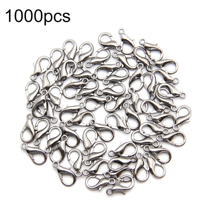 1000 chiếc móc khóa tôm hùm hợp kim chất lượng cao phụ kiện trang sức DIY 12mm, 1000 chiếc