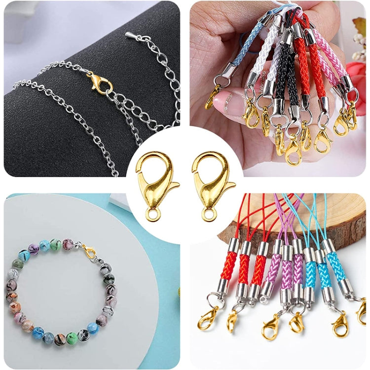 1000 chiếc móc khóa tôm hùm hợp kim chất lượng cao phụ kiện trang sức DIY 12mm, 1000 chiếc