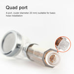 SDS-A23 15 LEDs ABS Temperature Sensor Negative Ions RGB LED Shower Head, Size: 23 x 6.5 x 5.8cm, Interface:  20mm, SDS-A23