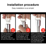 SDS-A23 15 LEDs ABS Temperature Sensor Negative Ions RGB LED Shower Head, Size: 23 x 6.5 x 5.8cm, Interface:  20mm, SDS-A23
