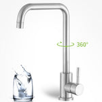 Vòi nước bồn rửa xoay bằng thép không gỉ 304 nóng lạnh, Vòi nước nóng lạnh