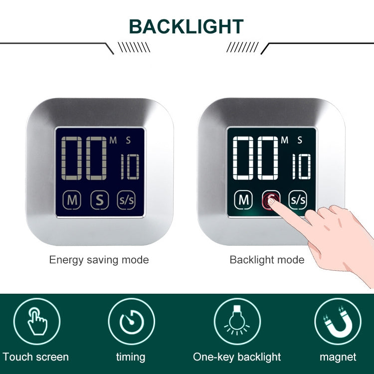 Đồng hồ báo thức hẹn giờ cảm ứng TS-83, màn hình LCD lớn đếm ngược nhắc nhở điện tử, TS-83