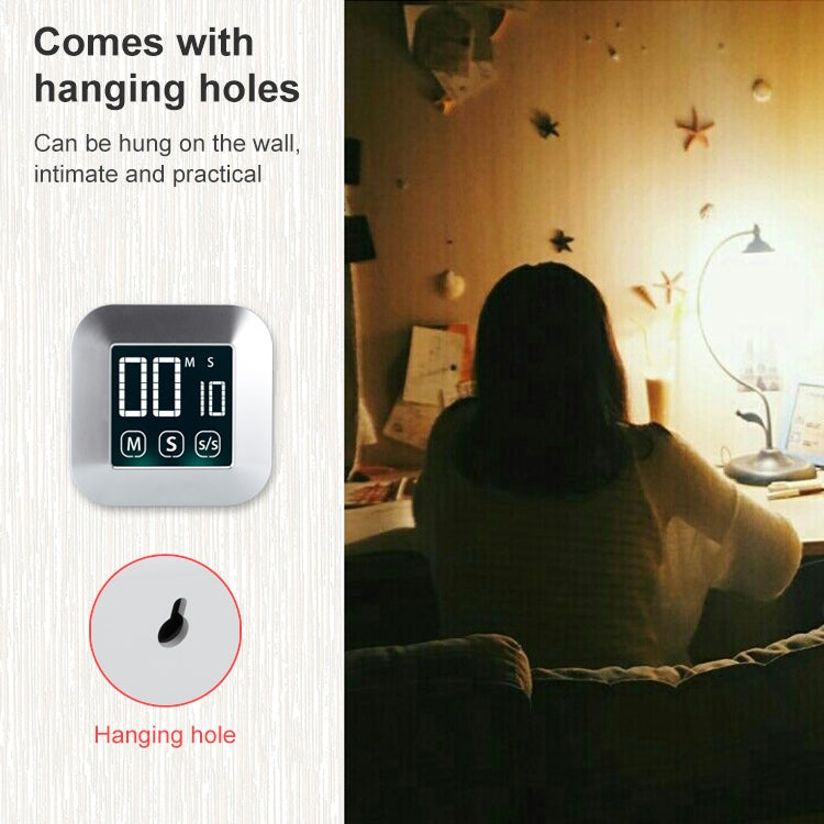 Đồng hồ báo thức hẹn giờ cảm ứng TS-83, màn hình LCD lớn đếm ngược nhắc nhở điện tử, TS-83