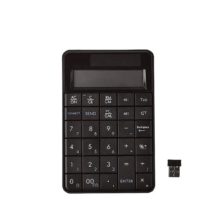 Bàn phím số không dây 2 trong 1 MC-56AG 2.4G USB & Máy tính bỏ túi có màn hình LCD