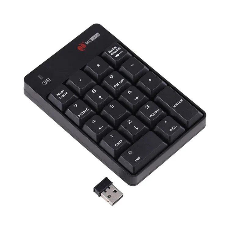 Bàn phím số không dây 2 trong 1 MC Saite SK-51AG 2.4G USB & Máy tính bỏ túi mini cho Laptop Máy tính để bàn, SK-51AG