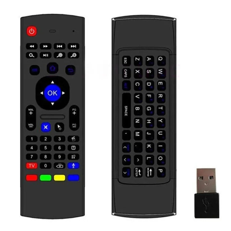Bàn phím điều khiển từ xa không dây chuột bay MX3-M 2.4G có micro cho Android TV Box / Mini PC, Chuột bay có mic