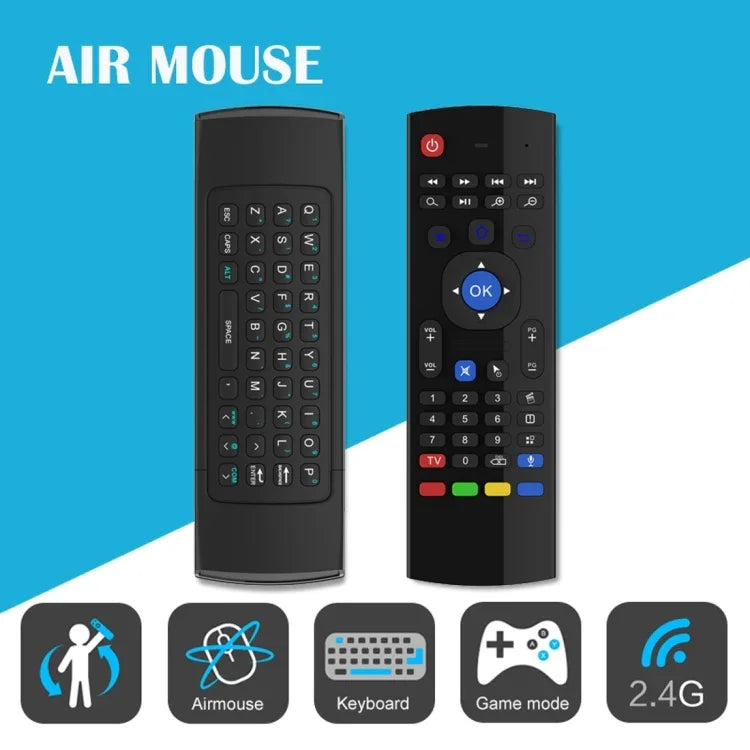 Bàn phím điều khiển từ xa không dây chuột bay MX3-M 2.4G có micro cho Android TV Box / Mini PC, Chuột bay có mic