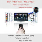 Bàn phím điều khiển từ xa không dây chuột bay MX3-M 2.4G có micro cho Android TV Box / Mini PC, Chuột bay có mic