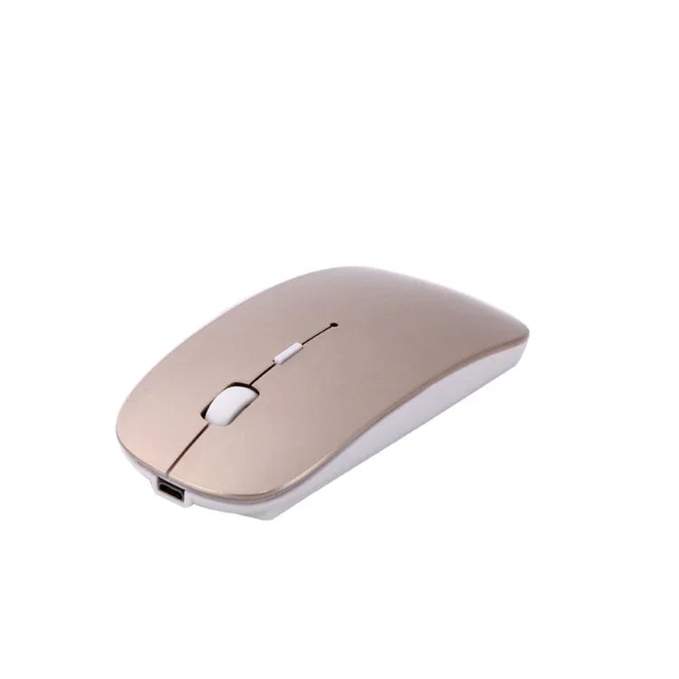 Chuột không dây sạc pin Bluetooth 3.0 MC-008 cho Laptop và điện thoại hệ điều hành Android, MC-008 (Trắng), MC-008 (Vàng)