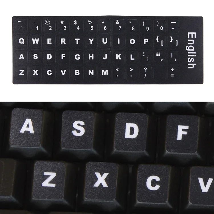 Miếng dán phim bảo vệ bàn phím độc lập, Miếng dán bàn phím tiếng Anh cho Laptop Notebook