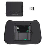 Bàn phím không dây mini MT08 2.4GHz với chuột bay QWERTY có đèn nền nhiều màu & Touchpad & Điều khiển đa phương tiện cho PC, TV, MT08
