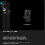 Chuột chơi game có dây Logitech G502 HERO với 11 phím, Chiều dài: 2.1m
