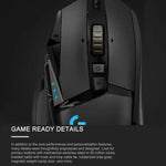 Chuột chơi game có dây Logitech G502 HERO với 11 phím, Chiều dài: 2.1m