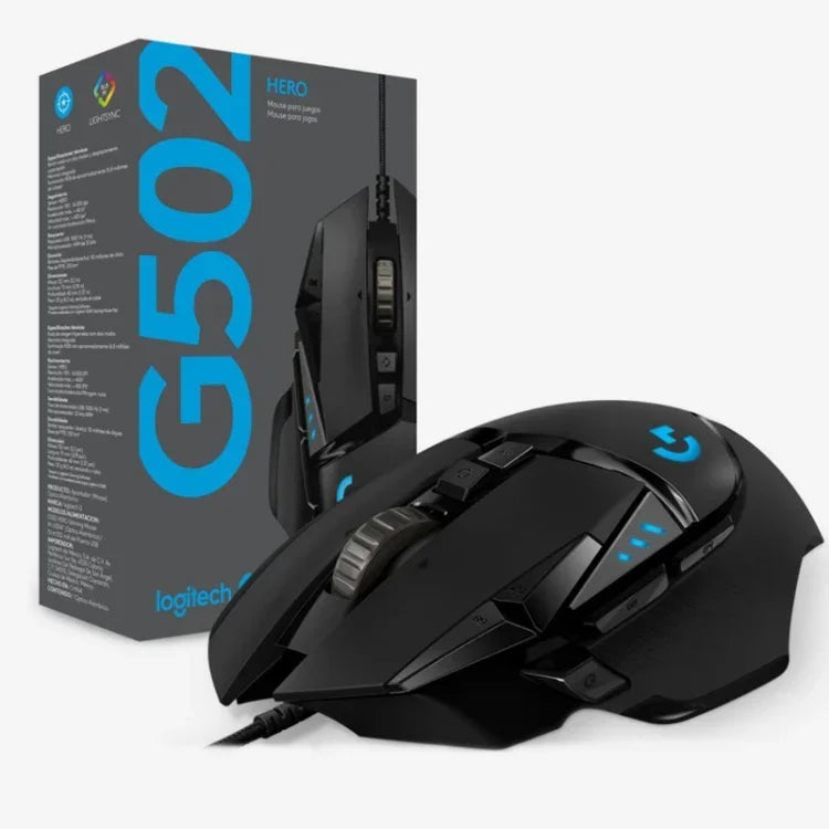 Chuột chơi game có dây Logitech G502 HERO với 11 phím, Chiều dài: 2.1m
