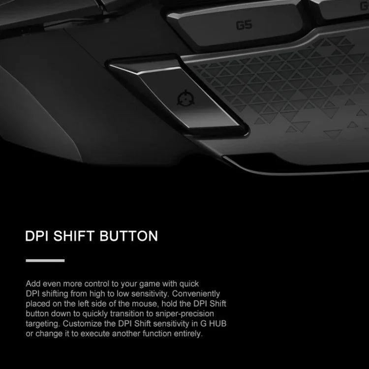 Chuột chơi game có dây Logitech G502 HERO với 11 phím, Chiều dài: 2.1m